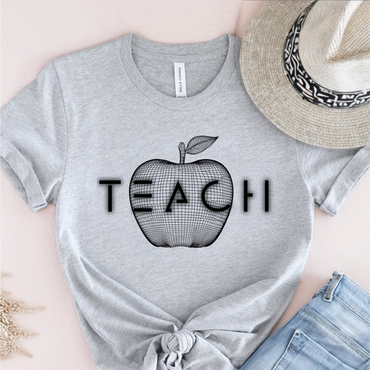 Teach Futuristic Apple T-Shirt