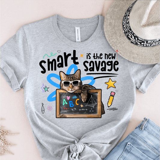 T-Shirt Grey / S Smart Is The New Savage T-Shirt