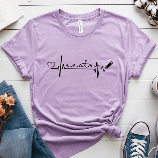 T-Shirt Heather Prism Lilac / S Maestra Line Art T-Shirt