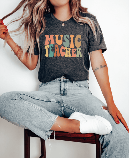 T-Shirt Music Teacher Fall Colors T-Shirt