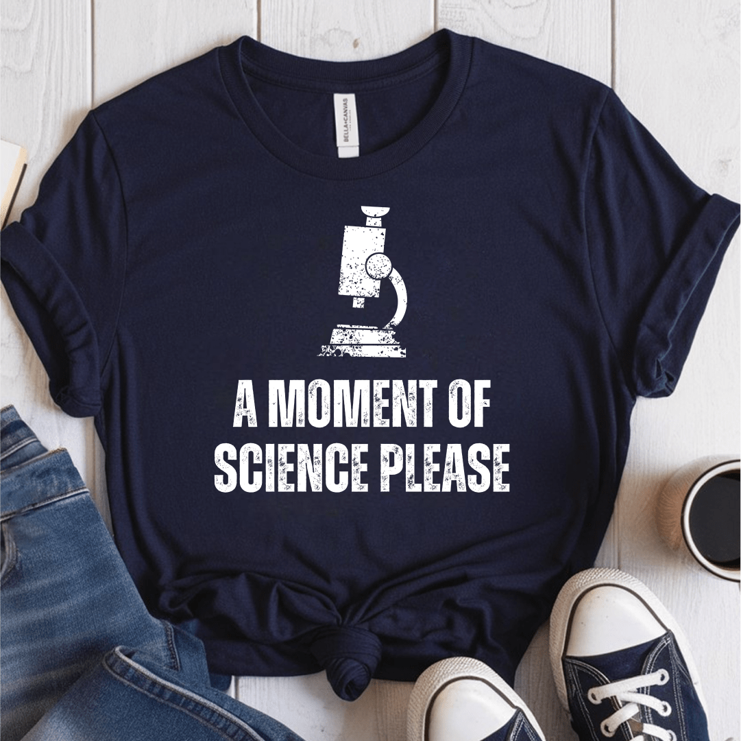 T-Shirt Navy / S A Moment Of Science Please T-Shirt