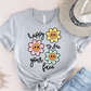 T-Shirt Athletic Heather / S Happy To See Your Face Flowers T-Shirt