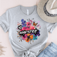 T-Shirt Athletic Heather / S Maestra Watercolor Flowers Mixed Art T-Shirt