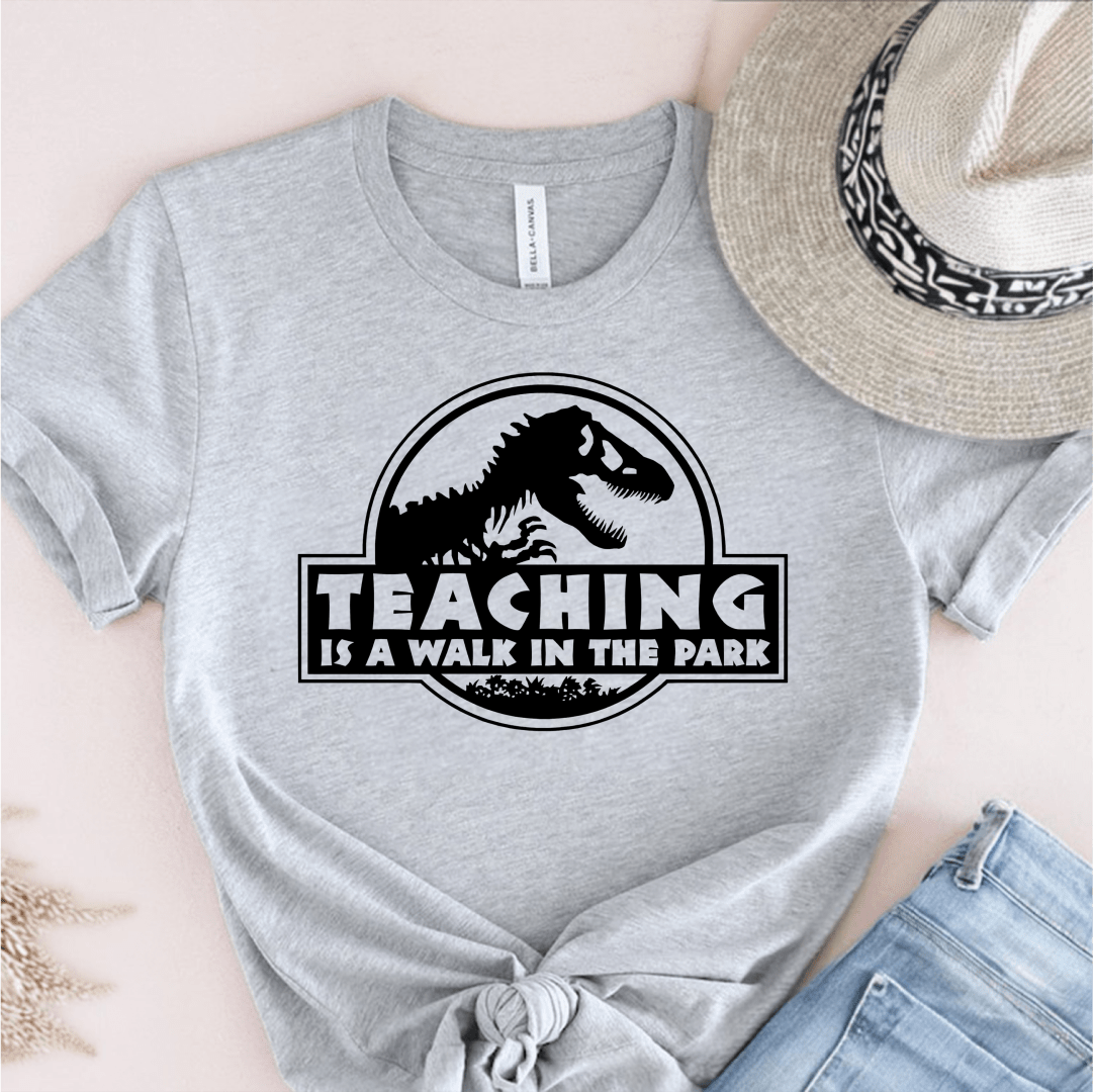 T-Shirt Athletic Heather / S Teaching Is A Walk In The Park T-Shirt