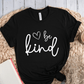 T-Shirt Black / S Be Kind Heart Sketch T-Shirt