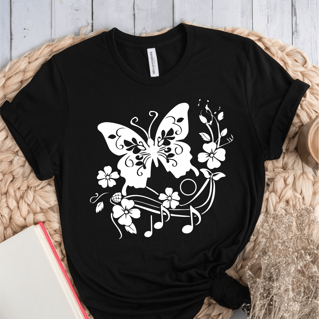 T-Shirt Black / S Butterfly Note T-Shirt