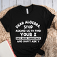 T-Shirt Black / S Dear Algebra Stop Asking Us To Find Your X T-Shirt