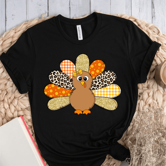 T-Shirt Black / S Glitter Turkey T-Shirt