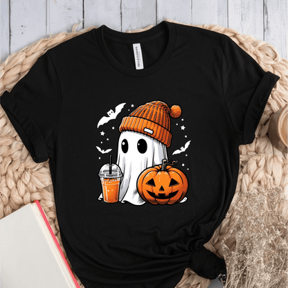 T-Shirt Black / S Halloween Ghost Fall T-Shirt