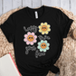 T-Shirt Black / S Happy To See Your Face Flowers T-Shirt