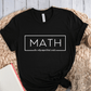 T-Shirt Black / S Math The Only Subject That Counts T-Shirt