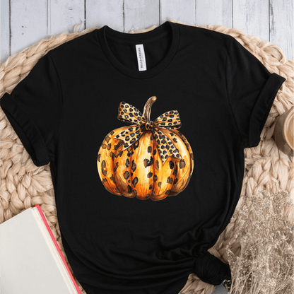 T-Shirt Black / S Pumpkin Leopard T-Shirt