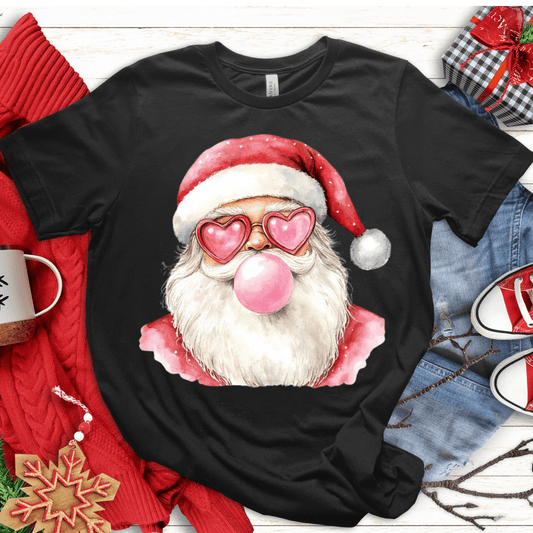 T-Shirt Black / S Santa Bubble Gum T-Shirt