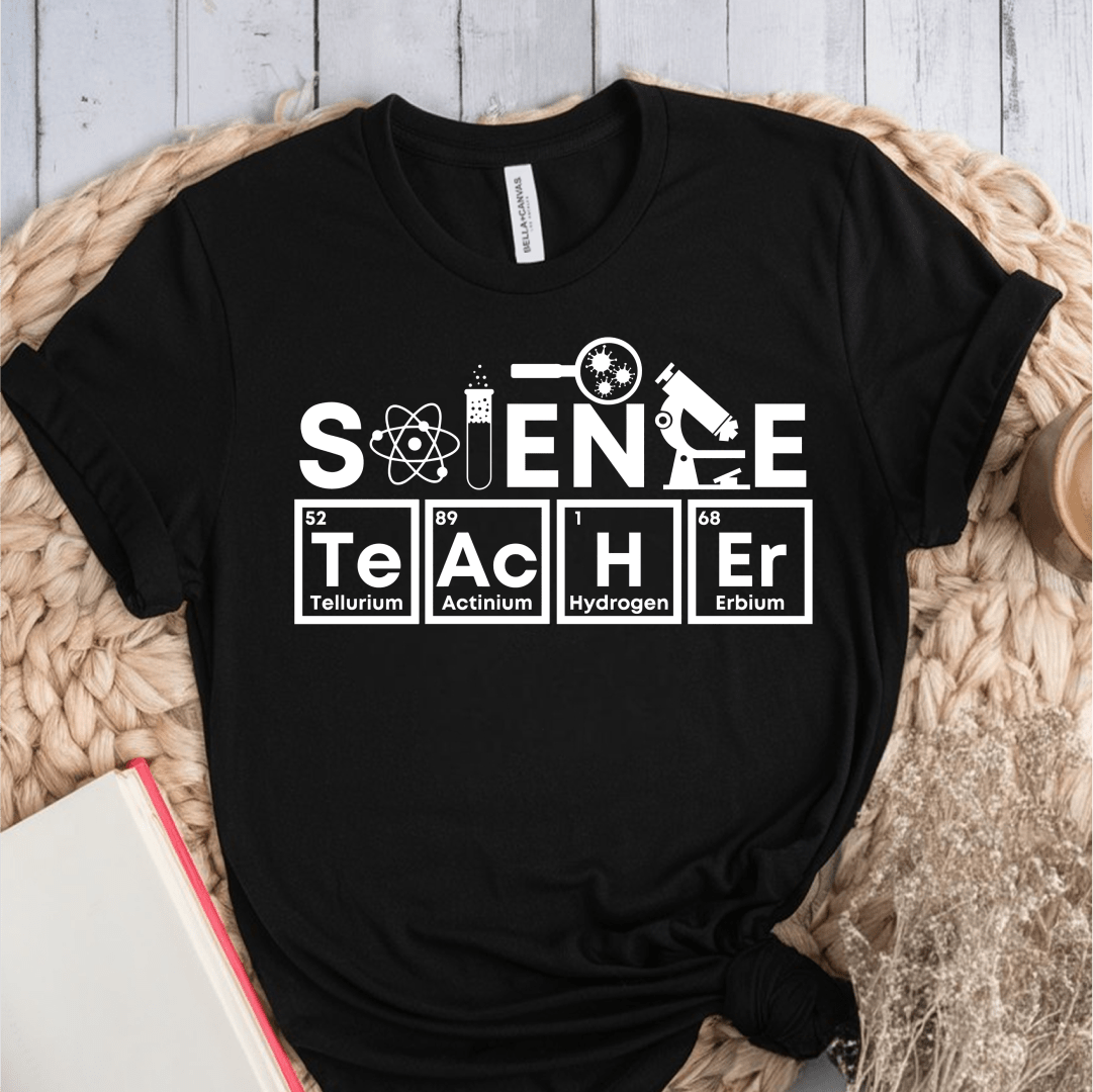 T-Shirt Black / S Science Teacher Periodic Table T-Shirt