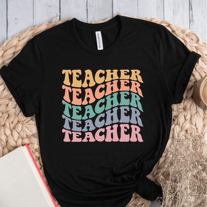 T-Shirt Black / S Teacher Wavy T-Shirt