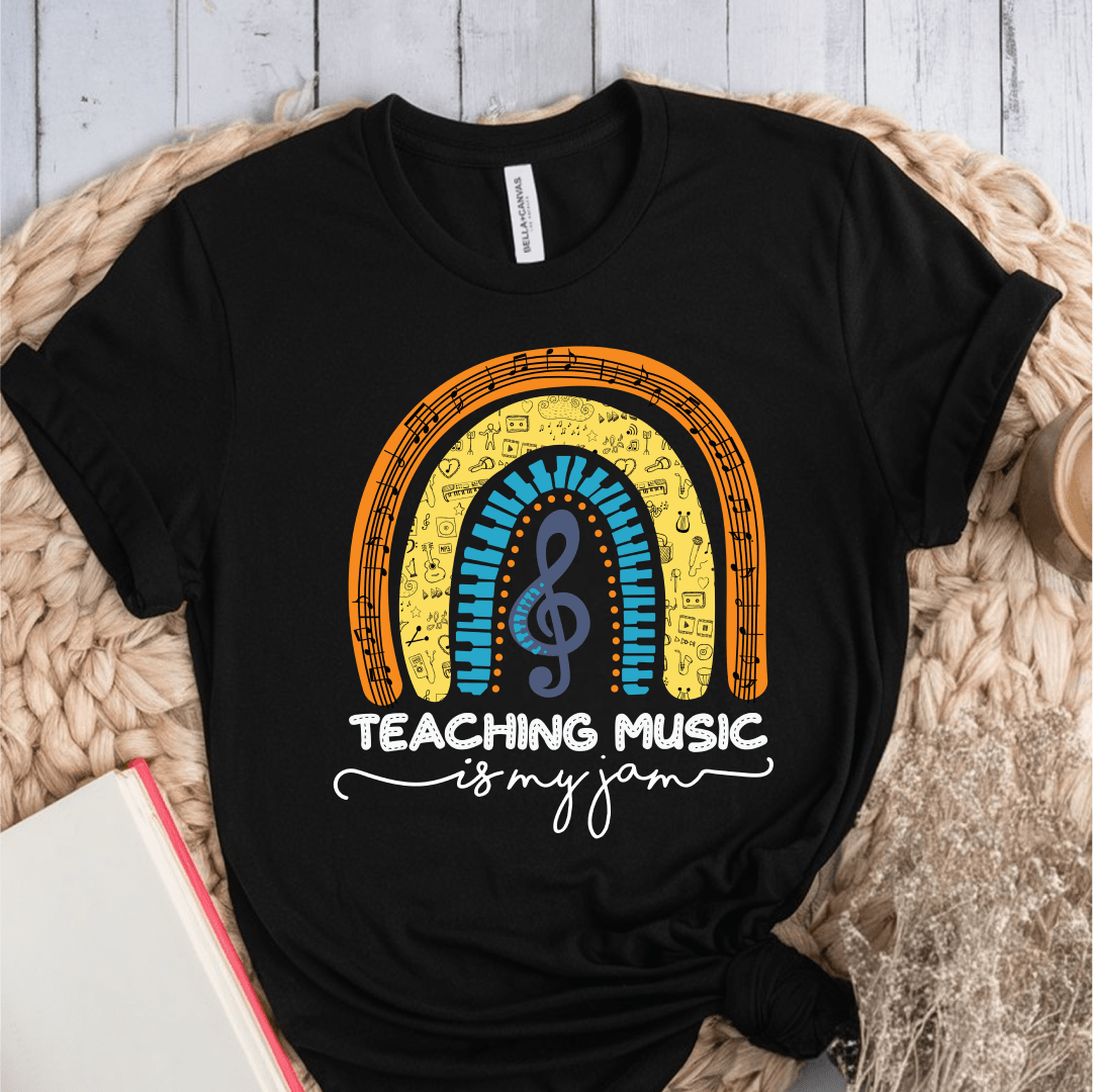 T-Shirt Black / S Teaching Music Is My Jam T-Shirt