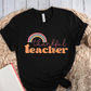 T-Shirt Black / S Thankful Teacher Rainbow T-Shirt