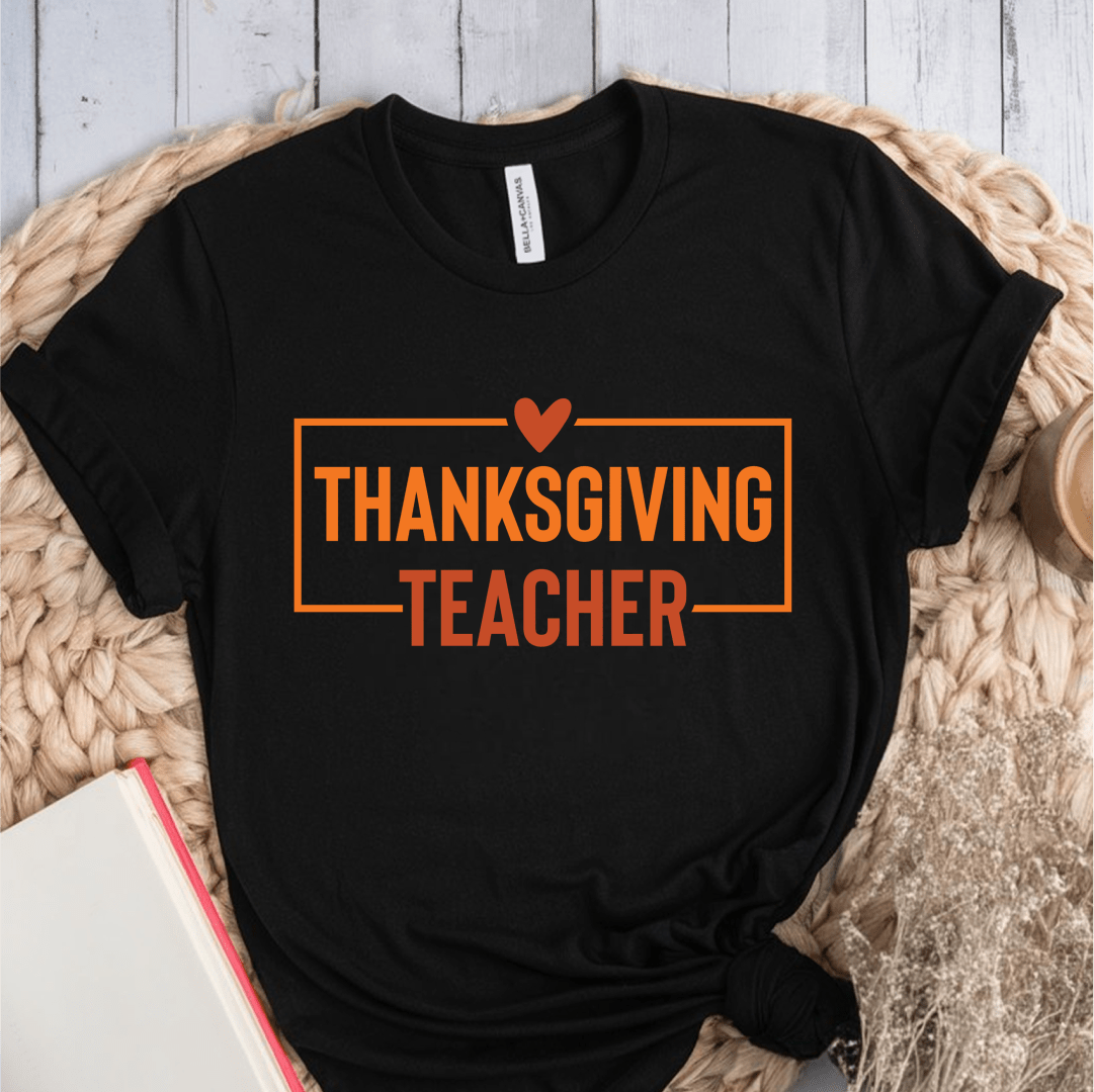 T-Shirt Black / S Thanksgiving Teacher T-Shirt