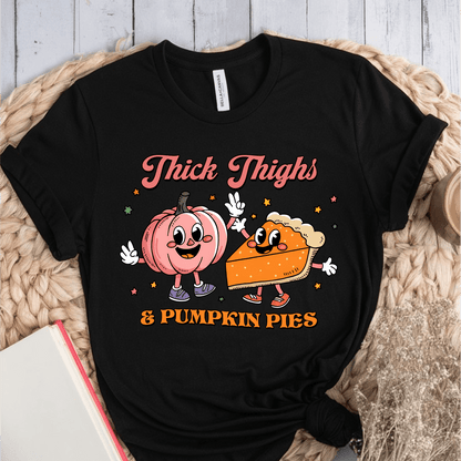 T-Shirt Black / S Thick Thighs & Pumpkin Pies T-Shirt