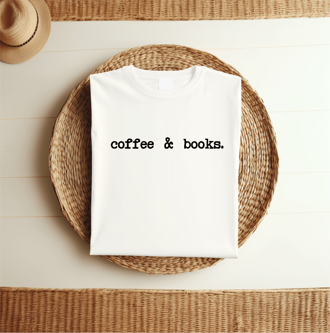 T-Shirt Coffee & Books T-Shirt