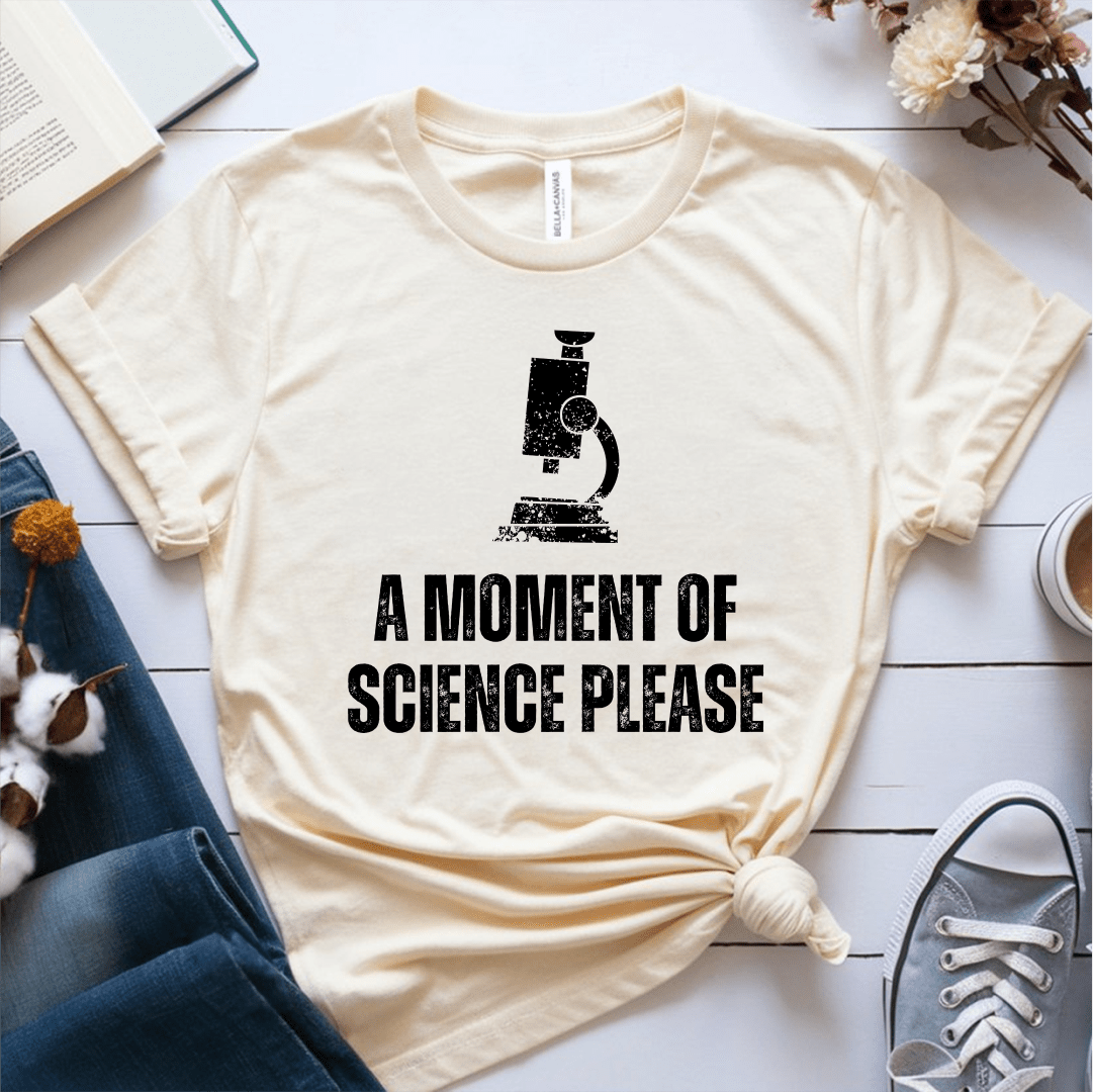 T-Shirt Cream / S A Moment Of Science Please T-Shirt