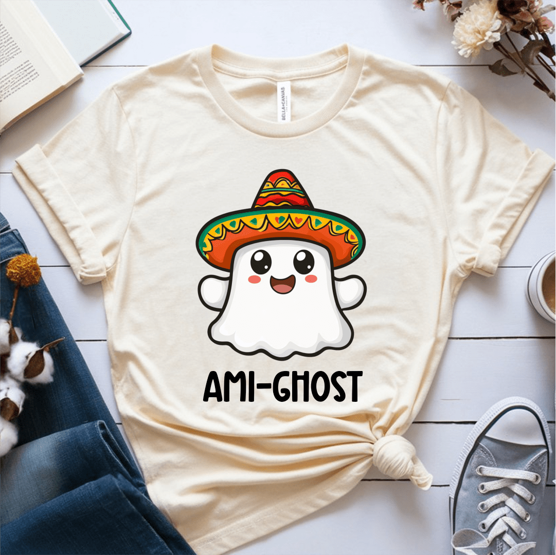 T-Shirt Cream / S Ami-ghost T-Shirt