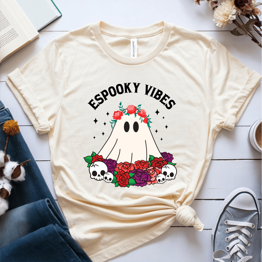 T-Shirt Cream / S Espooky Vibes Ghost T-Shirt