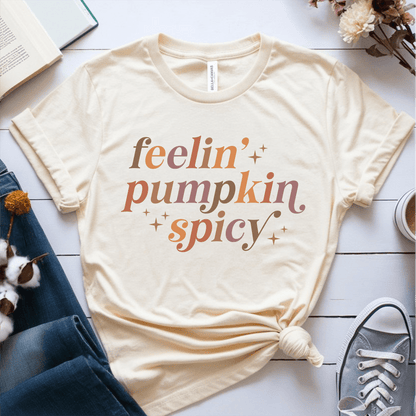 T-Shirt Cream / S Feelin Pumpkin Spicy T-Shirt