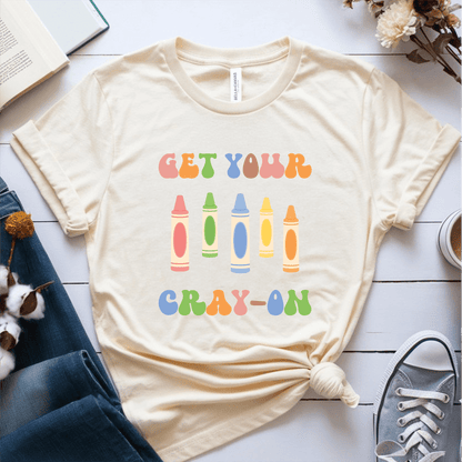 T-Shirt Cream / S Get Your Cray-On T-Shirt