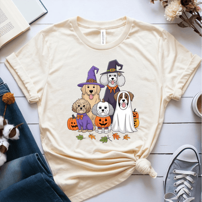 T-Shirt Cream / S Halloween Dogs T-Shirt