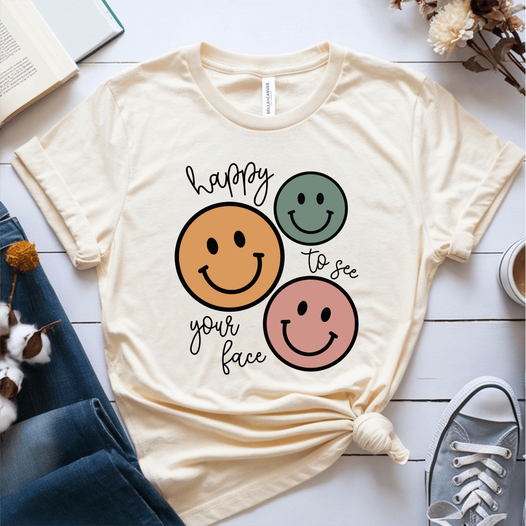 T-Shirt Cream / S Happy To See Your Face T-Shirt