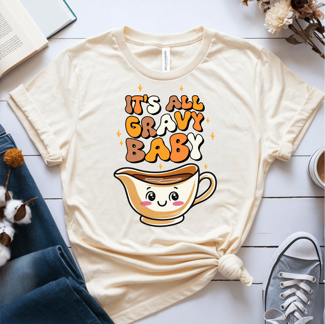 T-Shirt Cream / S Its All Gravy Baby T-Shirt