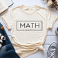 T-Shirt Cream / S Math The Only Subject That Counts T-Shirt