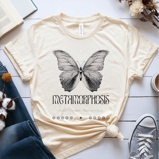 T-Shirt Cream / S Metamorphosis Butterfly T-Shirt