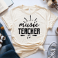 T-Shirt Cream / S Music Teacher Text T-Shirt