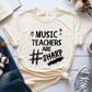 T-Shirt Cream / S Music Teachers Are Sharp T-Shirt