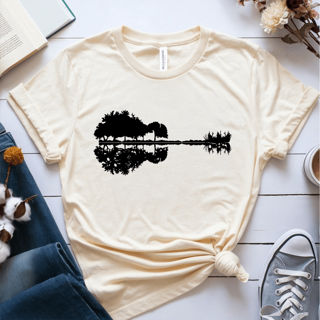 T-Shirt Cream / S Nature Guitar T-Shirt