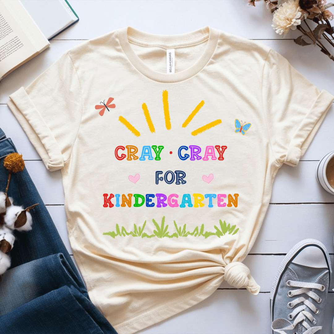 T-Shirt Cream / S Personalized Cray Cray For Grade Butterfly Colorful T-Shirt