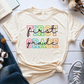 T-Shirt Cream / S Personalized Grade College and Cursive Pastel T-Shirt