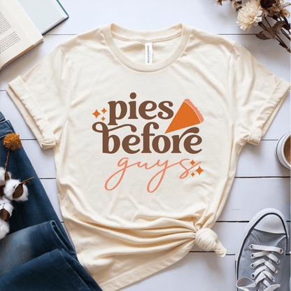 T-Shirt Cream / S Pies Before Guys T-Shirt