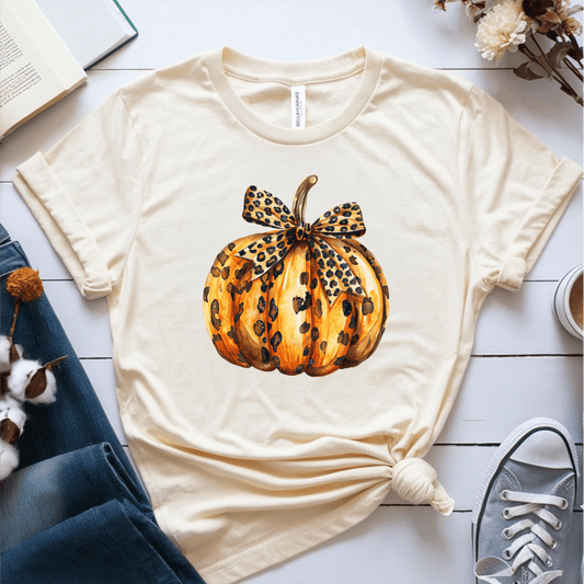 T-Shirt Cream / S Pumpkin Leopard T-Shirt