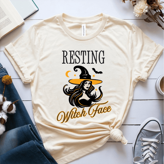 T-Shirt Cream / S Resting Witch Face T-Shirt