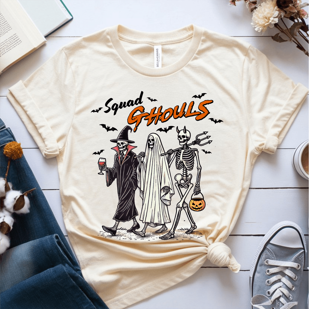 T-Shirt Cream / S Squad Ghouls T-Shirt