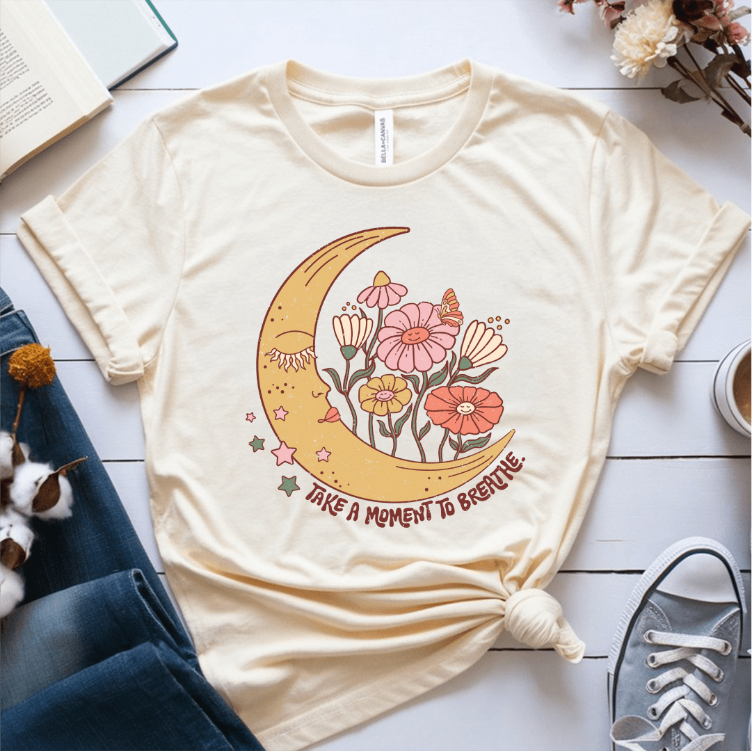 T-Shirt Cream / S Take A Moment To Breathe T-Shirt