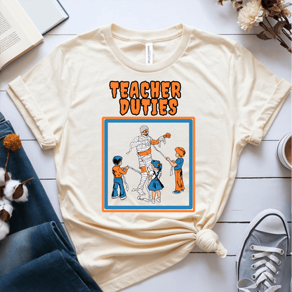 T-Shirt Cream / S Teacher Duties T-Shirt