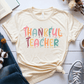 T-Shirt Cream / S Thankful Teacher Pastel Sparks T-Shirt