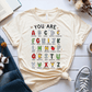 T-Shirt Cream / S You Are Alphabet T-Shirt