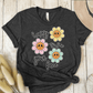T-Shirt Dark Grey Heather / S Happy To See Your Face Flowers T-Shirt
