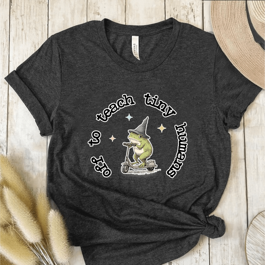 T-Shirt Dark Grey Heather / S Off To Teach Tiny Humans T-Shirt