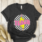 T-Shirt Dark Grey Heather / S Teach Lightning Checkered Pencil Vintage T-Shirt